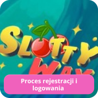 Ekran logowania do kasyna Slottyway pokazujący pola na login i hasło